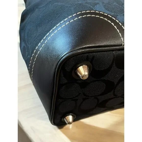 Y2K Coach F11220 Hamptons Signature Satchel Bag